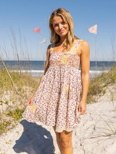 Tricia Embroidered Cotton Mini Dress - Meadow Patches